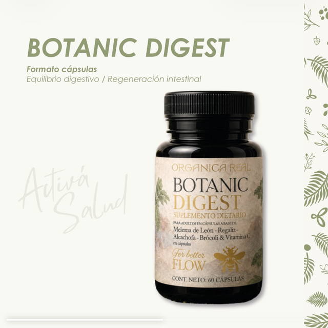 Botanic Digest de Orgánica Real, una de las fórmulas que distribuye Activá Salud